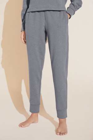 Eberjey Luxe Sweats Jogger Joggingbroek Dames Donkergrijs | JPI7829SK