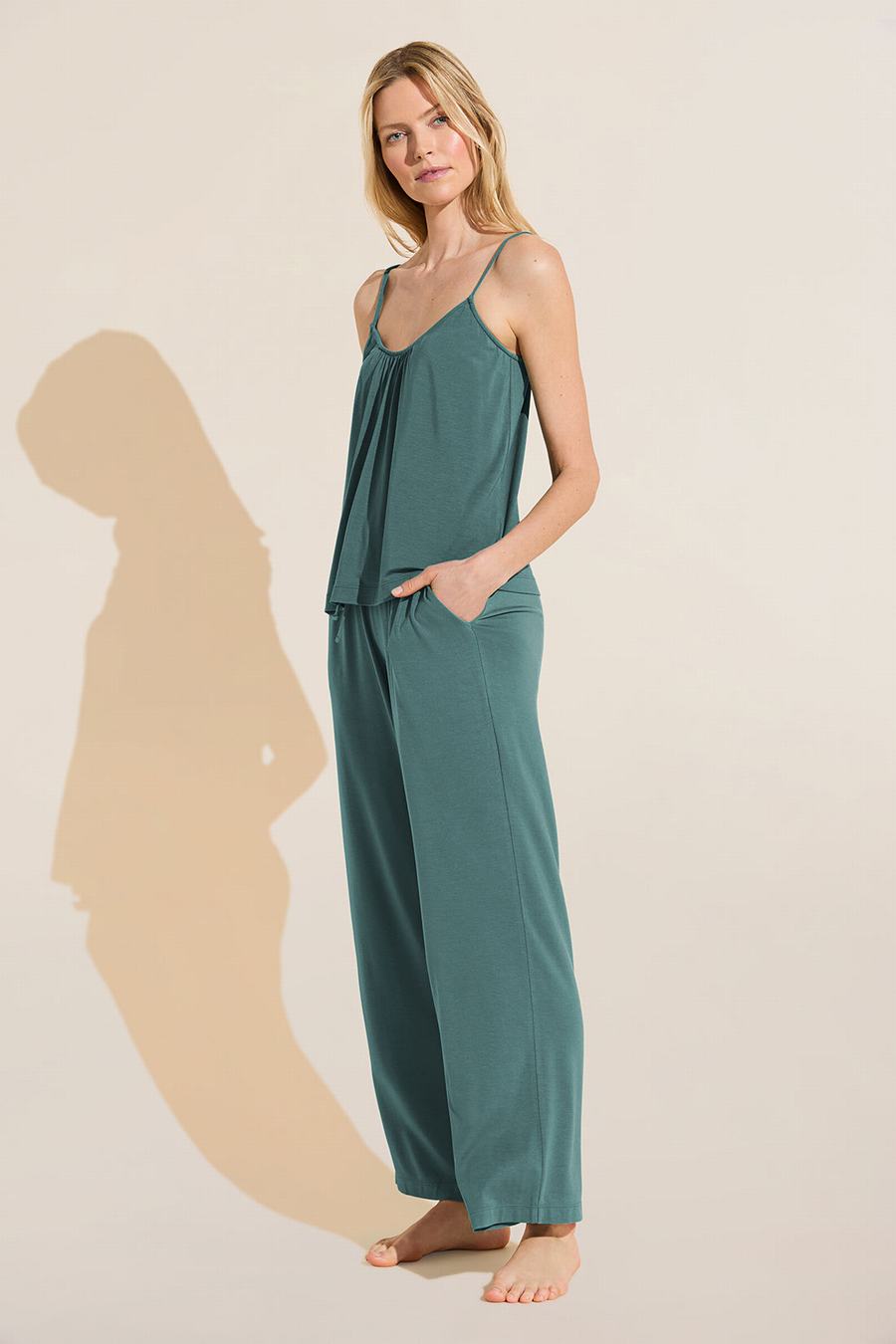 Eberjey Gisele TENCEL™ Modal Cami & Pant PJ Set Pyjama Dames Groen | BWY8680GH