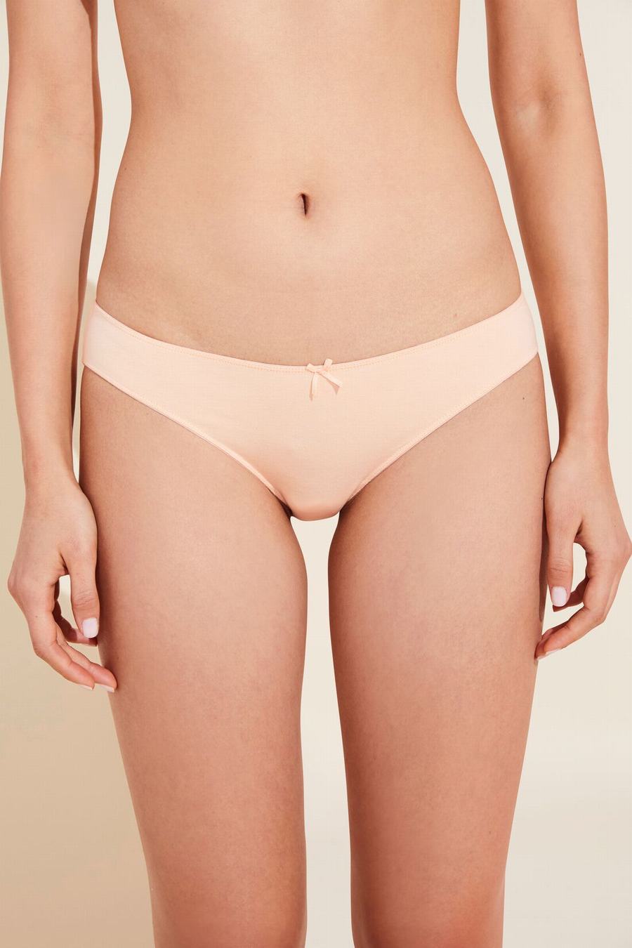 Eberjey Pima Stretch Cotton Bikini Panty Dames Beige | NZD6532DF