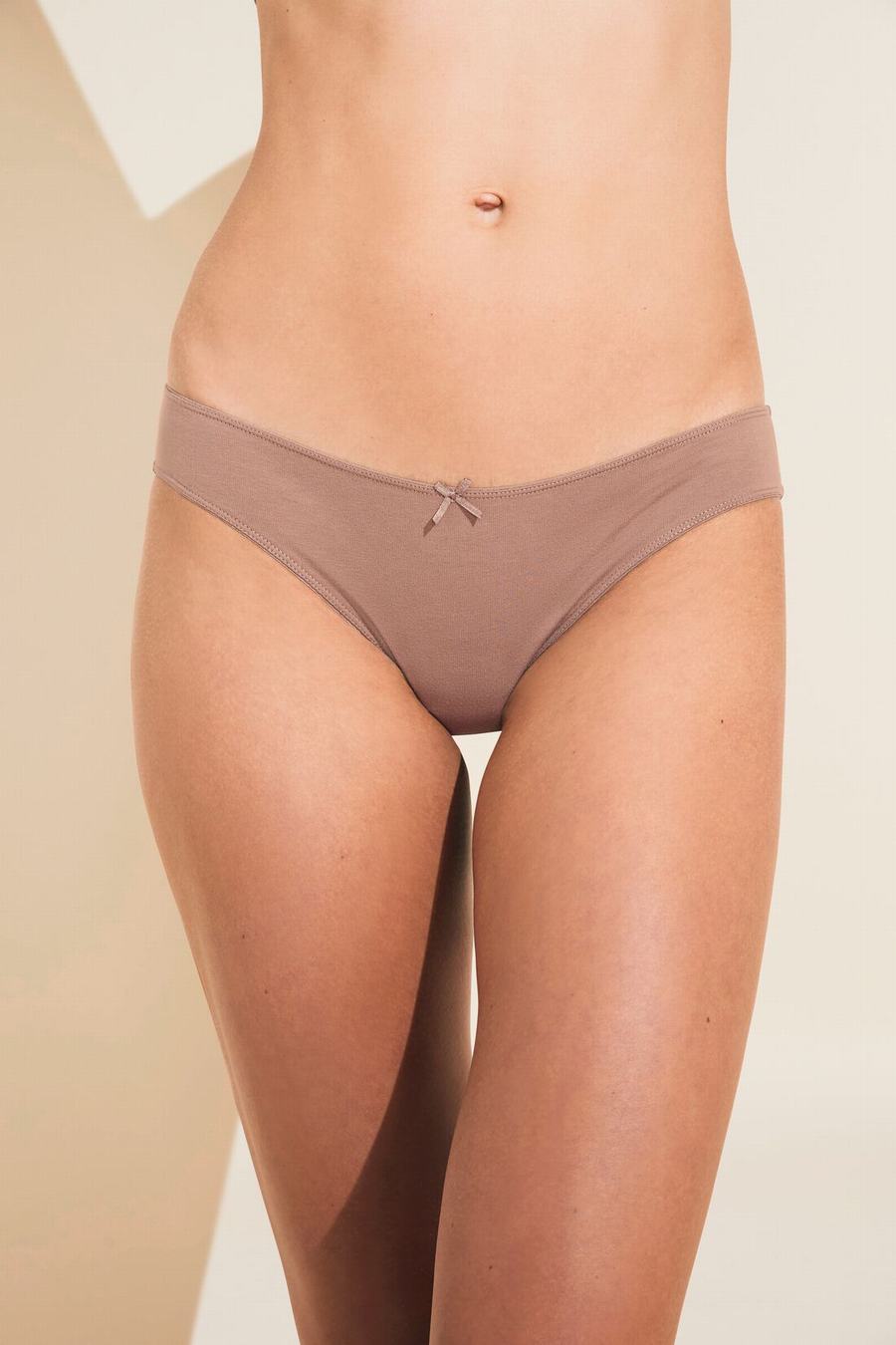 Eberjey Pima Stretch Cotton Bikini Panty Dames Beige | HFA9272RZ